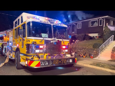 • Atlantic Highlands NJ | 2nd Alarm Residential Structure Fire | Grand Avenue | 1/23/22 •