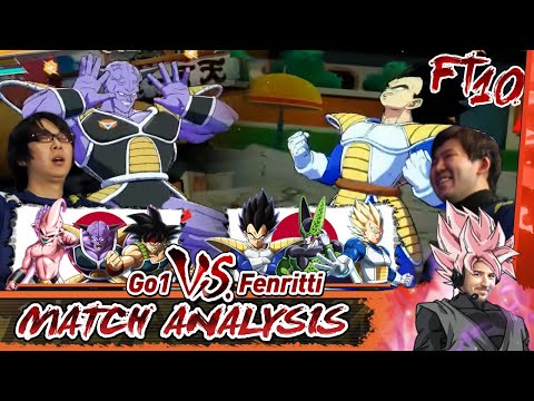 DBFZ Match Analysis: Go1 (Bardock/Ginyu/K. Buu) vs. Fenritti (Vegeta/Cell/SSJ Vegeta) FT10