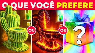 O Que Você Prefere - Presente Misterioso 🎁🤑 Edição Extrema⚡🌋 Quiz Tap