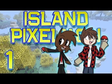 Minecraft: Pixelmon Island Adventure w/Mitch! Ep. 1 - Treecko, I Choose You! (Pokemon Mod)