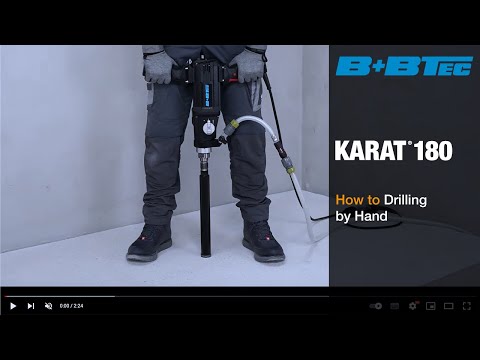 Hoe boor je met de hand verticaal in beton?