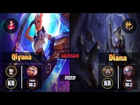 Tempt QIYANA (Mid) [Electrocute] VS DIANA - Challenger KR Patch 10.2