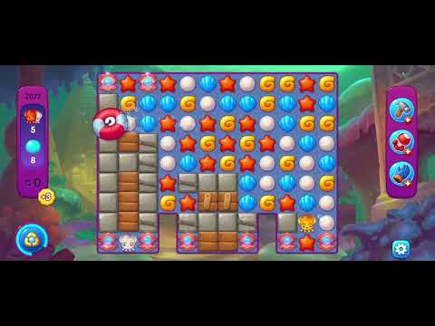 Fishdom gameplay level 2077