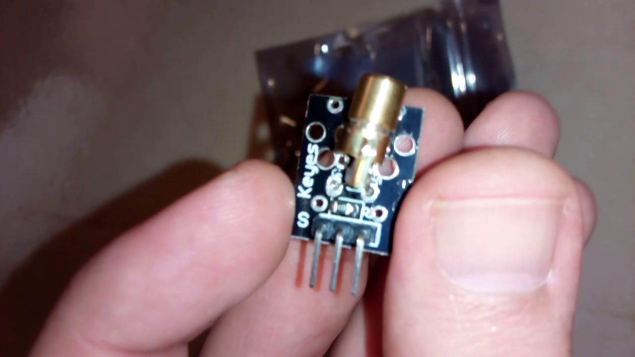 DIY 650nm Laser Diode Sensor Module Works with Official Arduino Board