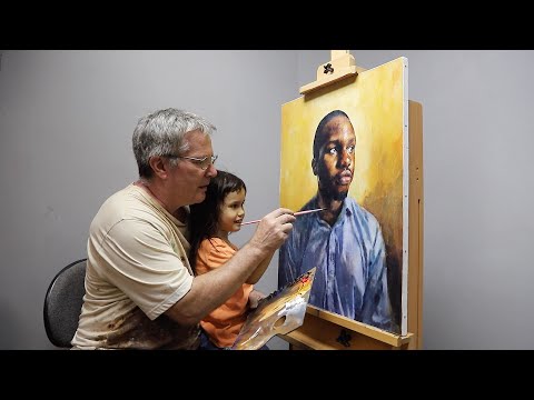 Featured image from Daddy-Daughter Painting 20 Portraits Together - Baby to 5-Years-Old