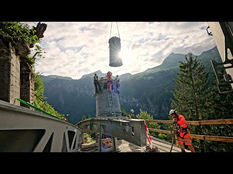 Doppelmayr - Baustellentagebuch "TRI-Line Hoch-Ybrig" - Teil 4 - Stützenmontage (2025)