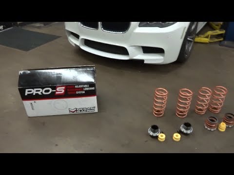 LOWERING The F10 BMW M5! Height Adjustable Coilover Sleeve Install - Keep the EDC System!!!