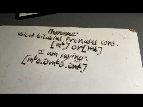 [mᵇ] voiced bilabial prenasal consonant