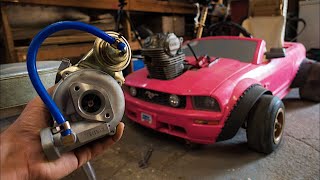 Turbo Install on the Barbie Car Go Kart 4K