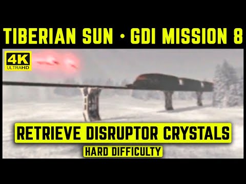 C&C TIBERIAN SUN - GDI MISSION 8 - RETRIEVE DISRUPTOR CRYSTALS - HARD - 4K