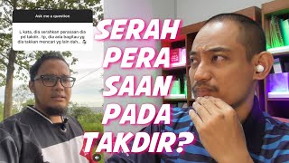 Lelaki serahkan perasaan dia kepada takdir? Tapi takkan cari lain dah?