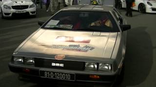 preview picture of video 'Cannonball 2014 Dublin Point Village | DeLorean DMC-12'