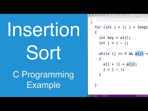 Insertion Sort C Example