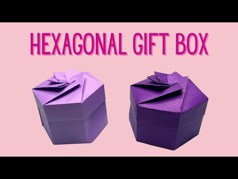 Origami Hexagonal Gift Box | Only 1 Sheet Of Paper Needed!