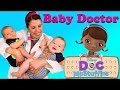 Baby Doctor Newborn Check Up 2 Babies Dr Sandra McStuffins Hospital Visit Shots Weight DisneyCarToys