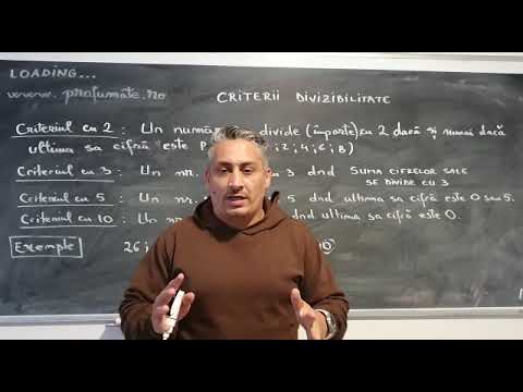 Criterii de divizibilitate (Reguli de impartire exactă la 2, 3, 5 și 10) - Gimnaziu clasa a 5-a