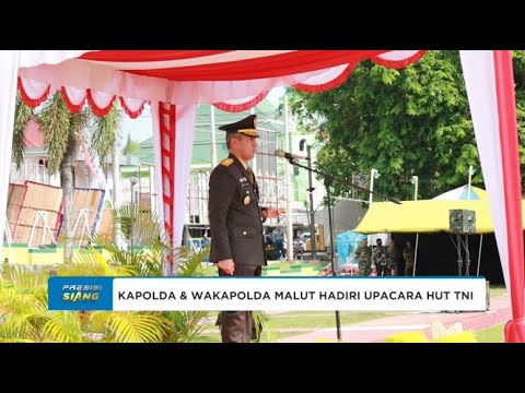 KAPOLDA &amp; WAKAPOLDA MALUT HADIRI UPACARA HUT TNI KE 79