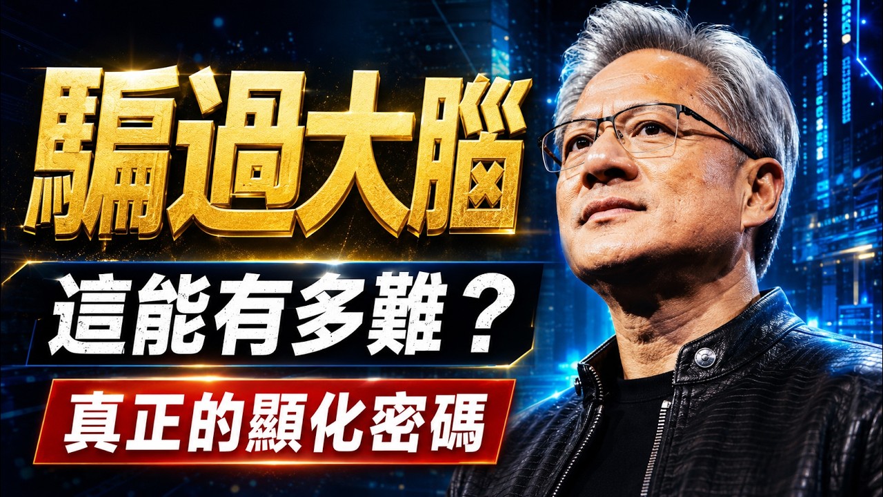 黃仁勳的瘋狂告白：「我到今天，還在騙自己的大腦！」｜這才是真正的顯化