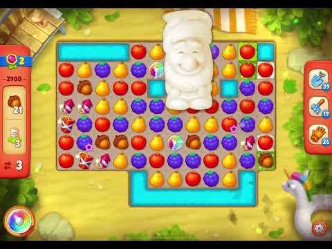 GardenScapes Level 2900 no boosters (12 moves)