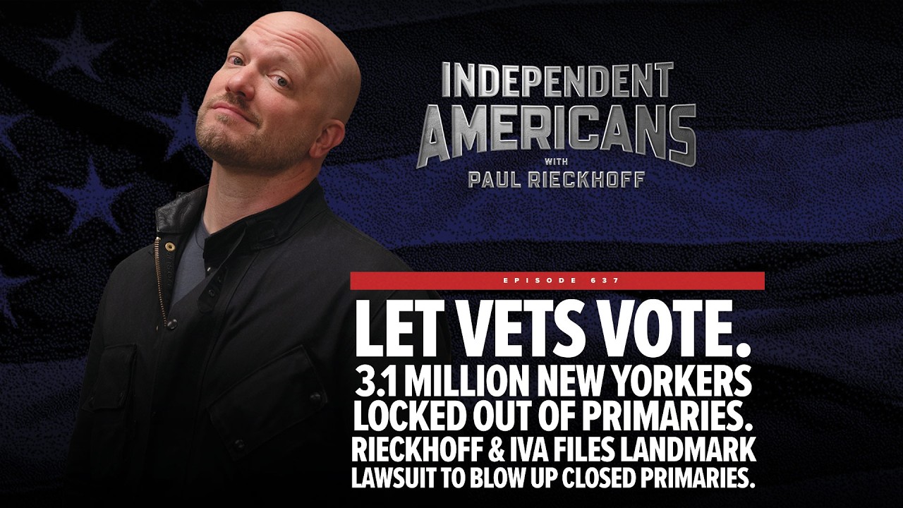 Let vets vote. 3.1 million New Yorkers locked out of primaries. Rieckhoff & IVA files landmark lawsuit to blow up closed primaries.