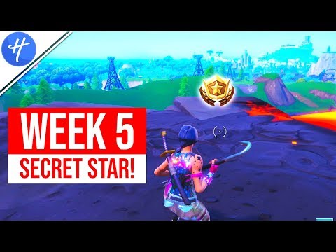 FORTNITE WEEK 5 SECRET STAR LOCATION! (Season 8 Week 5 battlestar)