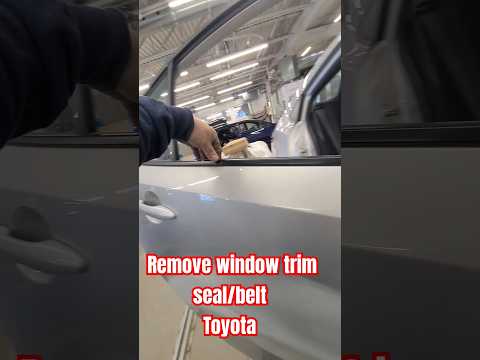how to replace window trim seal/belt Toyota Corolla. watch &learn tutorial tips. Car/Auto body