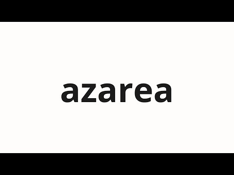 How to pronounce azarea | アザレア (Azalea in Japanese)
