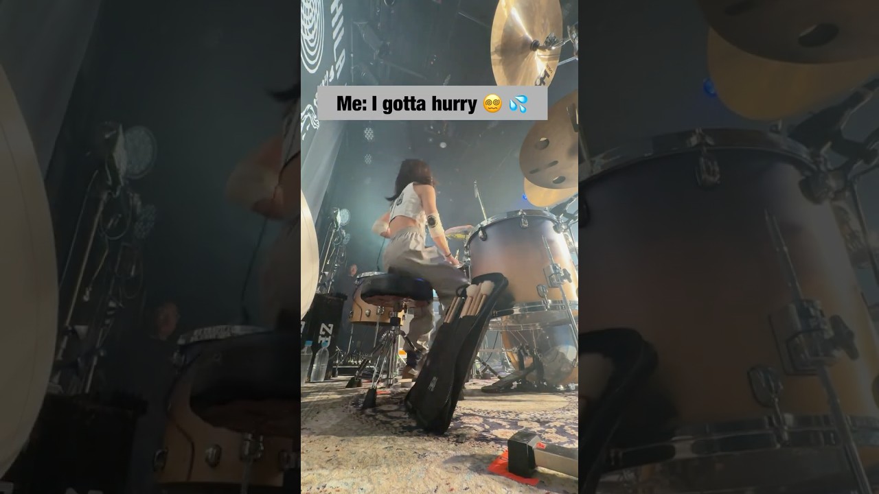 POV: The drummer almost missed the show #music #drummer #drummerlife #NEMOPHILA