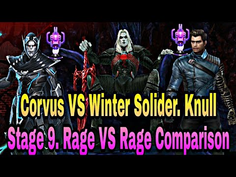 Winter Solider VS Corvus Comparison in Knull Stage 9 | Ctp of Rage used - Marvel Future Fight