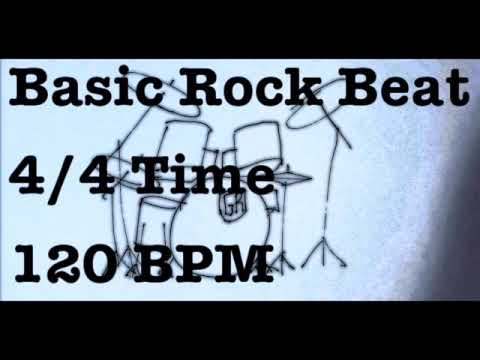 Basic Rock Drum Beat - 120 BPM - 4/4 Time - Metronome Loop 120BPM - Rock Beat - Common Time DrumLoop