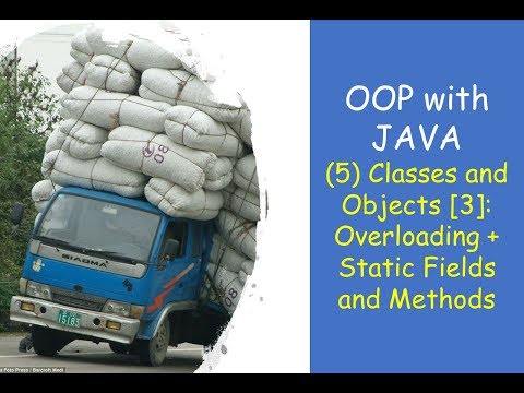 Oop With Java Classes And Objects In Java Overloading Static Fields And Methods