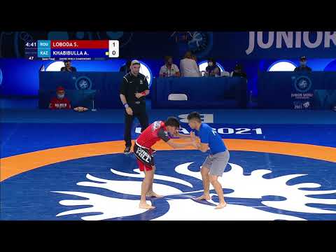 1/2 Men's GP No-Gi - 85 kg: S. LOBODA (ROU) v. A. KHABIBULLA (KAZ)