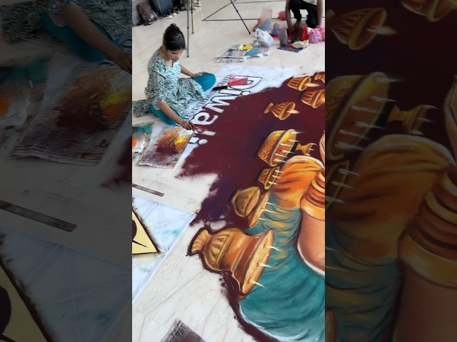 Portrait Rangoli Designs by Rangoli Designs - Folk Art of India - video 2