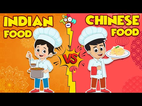 Indian Food vs Chinese Food | Hindi Stories | Hindi Cartoon | हिंदी कार्टून | Puntoon Kids Hindi
