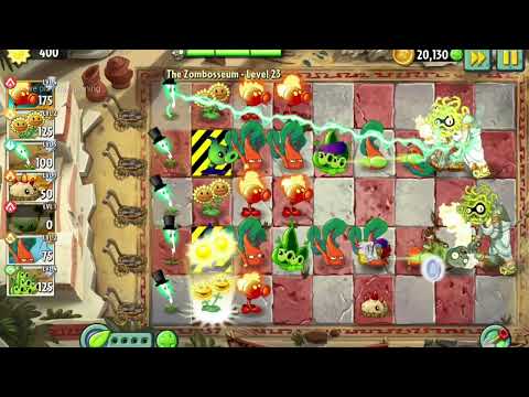 Plants vs. Zombies 2 | The Zombosseum Level 21 - Level 25