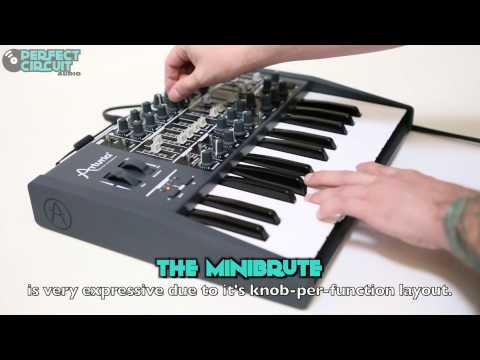 Демонстрация звучания аналогового синтезатора Arturia MiniBrute