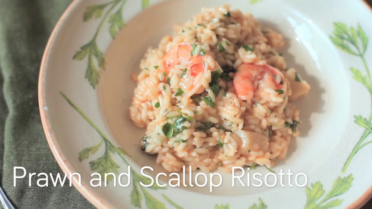 Seafood recipe - Prawn and Scallop Risotto