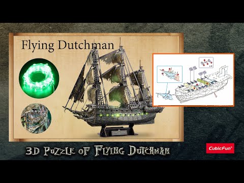 CubicFun 3D Puzzle – Flying Dutchman Model Ship Video Preview