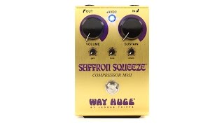 Video thumbnail for Way Huge Saffron Squeeze MkII Compressor Pedal Review by Sweetwater by Sweetwater