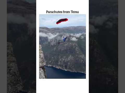 Parachutes from Temu #slowed