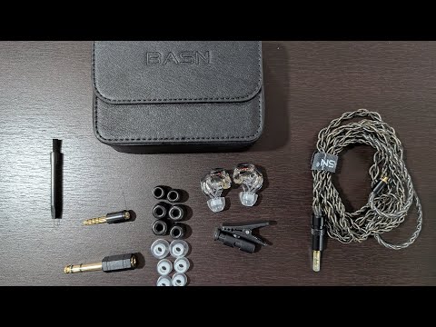 BASN Bmaster in Ear Monitor Headphones for Musicians, Hybrid Triple Drivers Dynamic Earbuds, Sound Isolating Earphones with 2 Detachable MMCX Cables (Olive) video review thumbnail