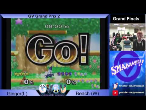 GVGP 2 - Beach (Sheik) Vs. Ginger (Falco) Melee Grand Finals Set 1