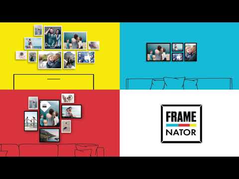 Der FRAMENATOR von ORWO | Bilderwand mit Schablone