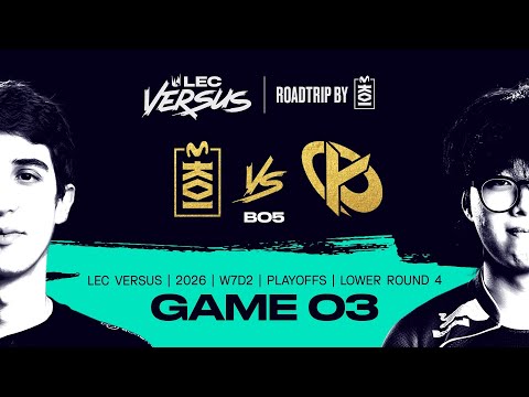 MKOI vs KC | 2026 LEC Versus Playoffs - Lower Bracket Final  - Game 3 | Movistar KOI vs Karmine Corp