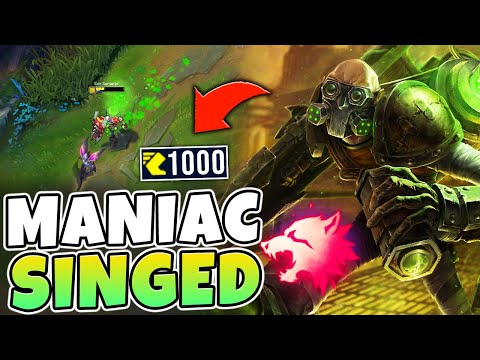 When Singed uses predator every 15 SECONDS! Nonstop gank MACHINE - League of Legends