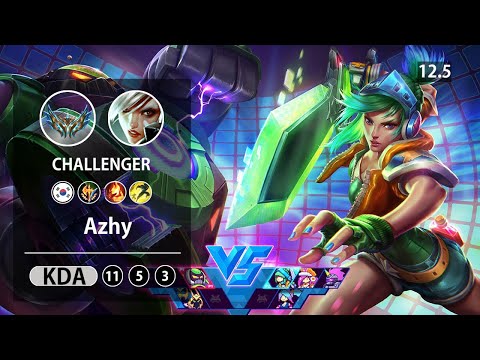 롤 챌린저 탑 리븐 장인 " Azhy " // LOL Top Riven KR Challenger | Patch 12.5✅