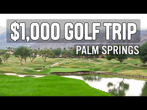 Wir haben 1000 Dollar für eine Golfreise nach Palm Springs ausgegeben.