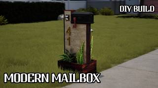 How to Build a Modern Wooden Mailbox Post | DIY Mailbox