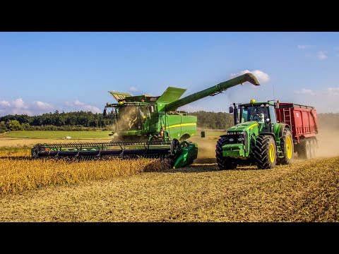 SKLIZEŇ SÓJI 2023 I JOHN DEERE S770i & JOHN DEERE 8430💚💛