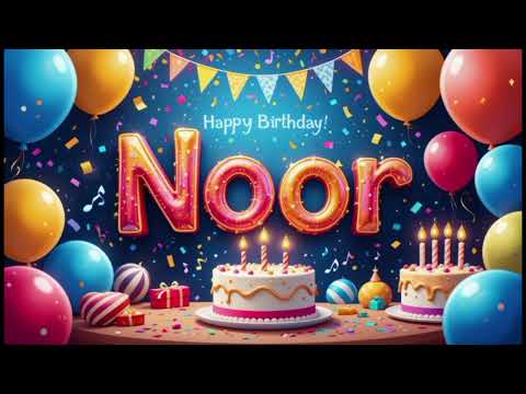 🎉 Happy Birthday Noor 🎂 | Best Birthday Song  | Special Happy Birthday Song for Noor